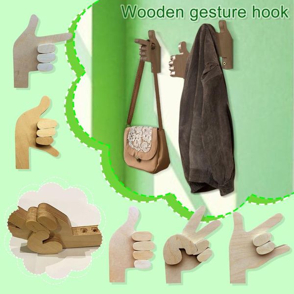 hooks & rails gesture wooden decorative storage shelf key chain wall hook cute sticky ornament for hanging adhesive kitchen bathroom door
hooks & rails gesture wooden decorative storage shelf key chain wall hook cute sticky ornament for hanging adhesive kitchen bathroom door