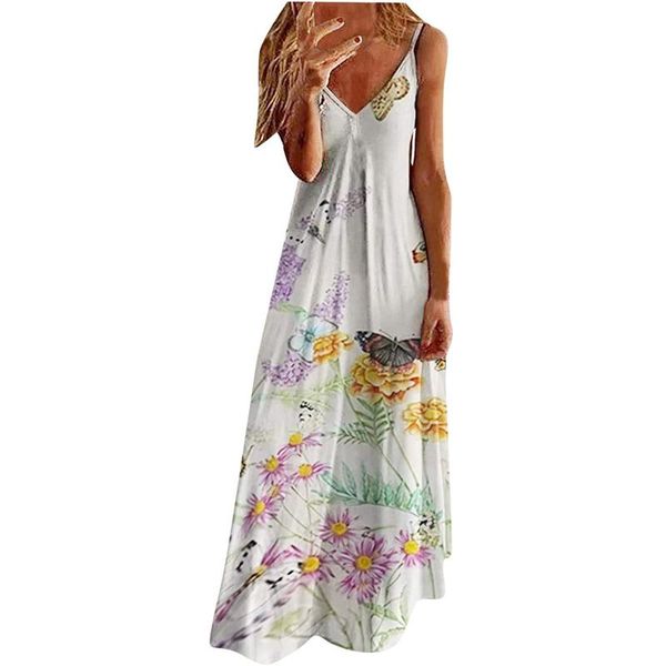 casual dresses women's summer sundresses party plus size flowers butterfly print v-neck sleeveless maxi long dress, Black;gray
casual dresses women's summer sundresses party plus size flowers butterfly print v-neck sleeveless maxi long dress, Black;gray