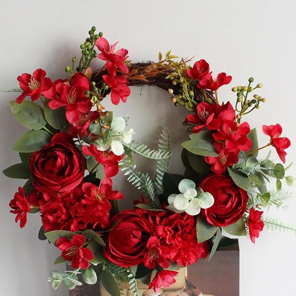 decorative flowers & wreaths simulation peony wedding door hanging rose wreath decoration holiday christmas 28cm
decorative flowers & wreaths simulation peony wedding door hanging rose wreath decoration holiday christmas 28cm