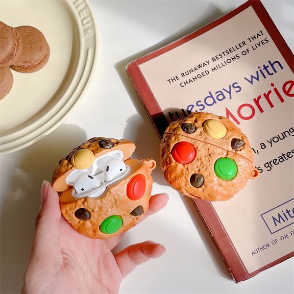 3d funny cookies design earphone cases with keychain for airpods pro cute biscuit style protective cover for air pods 1 2 accessories
3d funny cookies design earphone cases with keychain for airpods pro cute biscuit style protective cover for air pods 1 2 accessories