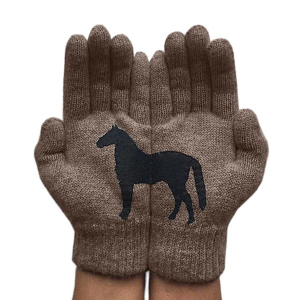 five fingers gloves 2021 women' winter womanthick warm knit full finger men horse print fun elastic couple outdoor ski, Blue;gray
five fingers gloves 2021 women' winter womanthick warm knit full finger men horse print fun elastic couple outdoor ski, Blue;gray