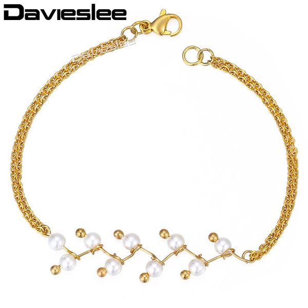 link, chain davieslee women's simulated pearl bracelet molecule shaped rolo link bracelets for woman jewelry 2021 gift wholesale ldb88, Black
link, chain davieslee women's simulated pearl bracelet molecule shaped rolo link bracelets for woman jewelry 2021 gift wholesale ldb88, Black