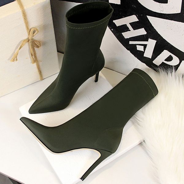 ankle boots for women stretch fabric socks boots women stilettos autumn winter boots pointed toe high heels women booties, Black
ankle boots for women stretch fabric socks boots women stilettos autumn winter boots pointed toe high heels women booties, Black