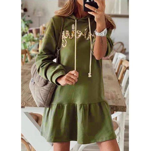 casual dresses fashion letter print sweatshirt hooded dress harajuku o-neck drawstring sports autumn winter long sleeve, Black;gray
casual dresses fashion letter print sweatshirt hooded dress harajuku o-neck drawstring sports autumn winter long sleeve, Black;gray