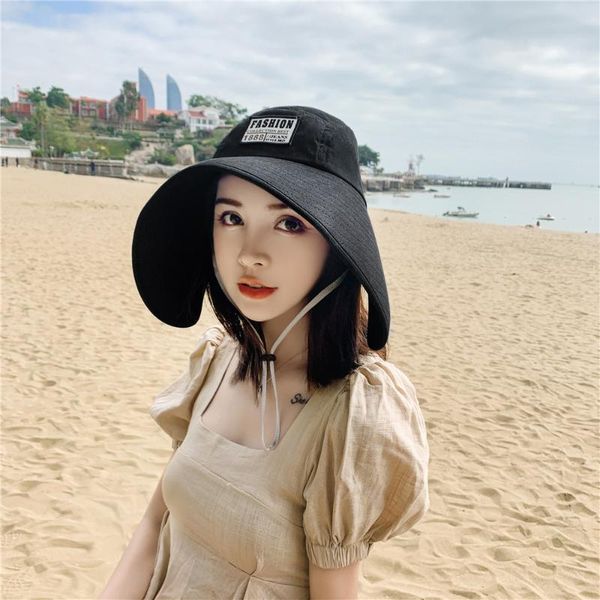 sun hat female protection broad-brimmed summer all-match net red wide big brim tea picking student bucket beanie/skull caps, Blue;gray 
sun hat female protection broad-brimmed summer all-match net red wide big brim tea picking student bucket beanie/skull caps, Blue;gray