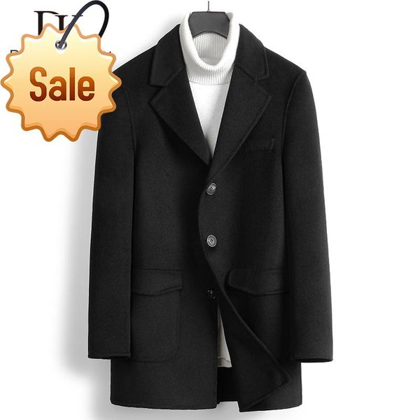 wool coat men long woolen blend 2021 winter jacket 8832 men's & blends, Black
wool coat men long woolen blend 2021 winter jacket 8832 men's & blends, Black