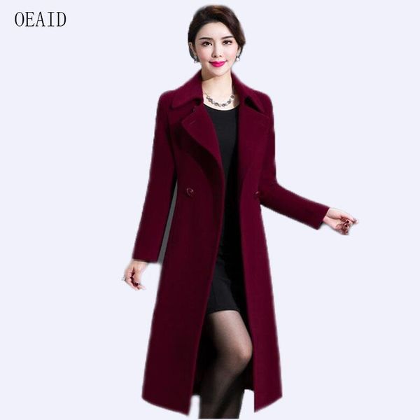 women's wool & blends oeaid casual coat women jacket long 2021 autumn winter female outerwear slim ladies jackets and coats, Black
women's wool & blends oeaid casual coat women jacket long 2021 autumn winter female outerwear slim ladies jackets and coats, Black