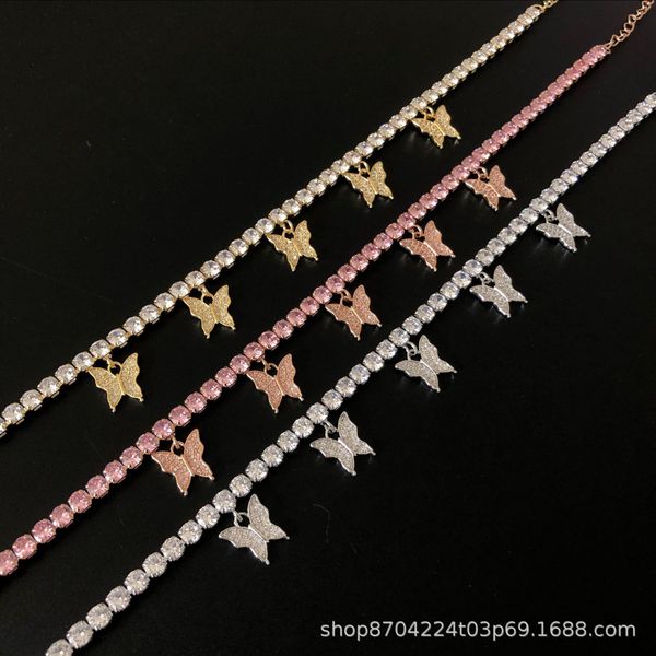 zircon butterfly pendant anklet popular women's popular butterfly element anklet, Red;blue
zircon butterfly pendant anklet popular women's popular butterfly element anklet, Red;blue