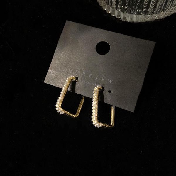 hoop & huggie real gold electroplating fashion simple earrings geometric square pearl buckle net red temperament design sense earring, Golden;silver
hoop & huggie real gold electroplating fashion simple earrings geometric square pearl buckle net red temperament design sense earring, Golden;silver