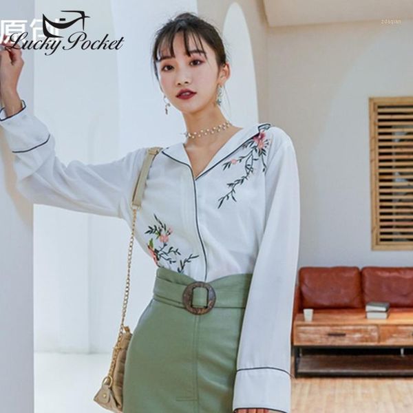female autumn fashion loose turn-down collar shirt women vintage solid color embroidery casual long sleeve blouse ql238 women's blouses, White
female autumn fashion loose turn-down collar shirt women vintage solid color embroidery casual long sleeve blouse ql238 women's blouses, White