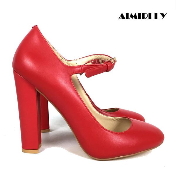 dress shoes genuine leather red women's round toe high heels pumps buckle strap ladies work career footwear classic outfit, Black
dress shoes genuine leather red women's round toe high heels pumps buckle strap ladies work career footwear classic outfit, Black