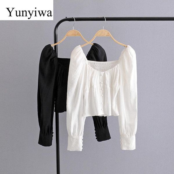 women's blouses & shirts 2021 retro court back elastic and versatile shirt womens blouse vintage party clothing blusas mujer, White
women's blouses & shirts 2021 retro court back elastic and versatile shirt womens blouse vintage party clothing blusas mujer, White