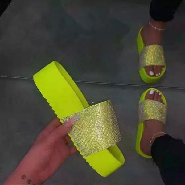 slippers 2021 summer platform bottom women flat rhinestone shoes ladies slides candy color outdoor fashion female beach sandals, Black
slippers 2021 summer platform bottom women flat rhinestone shoes ladies slides candy color outdoor fashion female beach sandals, Black