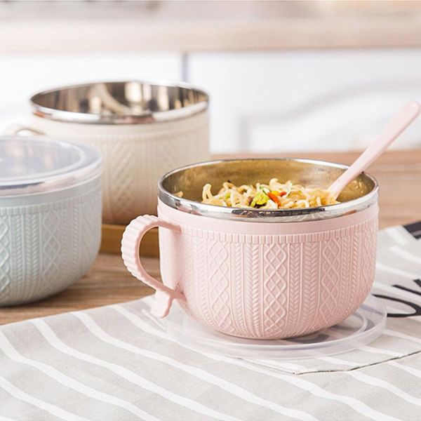 bowls stainless steel bowl with lid spoon for instant noodles rice household utensils mjj88
bowls stainless steel bowl with lid spoon for instant noodles rice household utensils mjj88