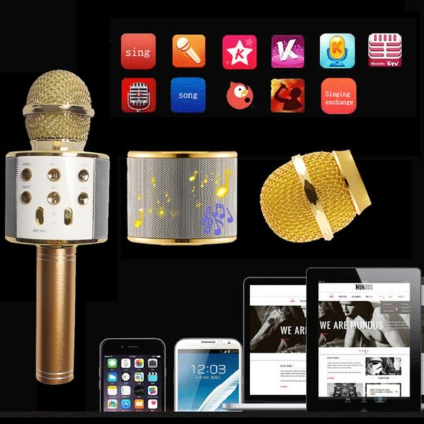 professional wireless karaoke microphone speaker condenser microfono with bag bluetooth radio studio record mic ws-858 microphones
professional wireless karaoke microphone speaker condenser microfono with bag bluetooth radio studio record mic ws-858 microphones