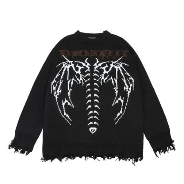 women's sweaters gothic women sweater fashion skull y2k hip hop casual grunge winter american high street vintage harajuku loose o-nec, White;black
women's sweaters gothic women sweater fashion skull y2k hip hop casual grunge winter american high street vintage harajuku loose o-nec, White;black