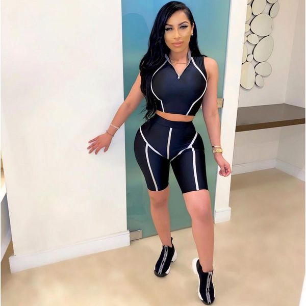 two-piece suit shorts set tight-fitting yoga ladies casual british style gym solid color summer street workout clothes outfit
two-piece suit shorts set tight-fitting yoga ladies casual british style gym solid color summer street workout clothes outfit