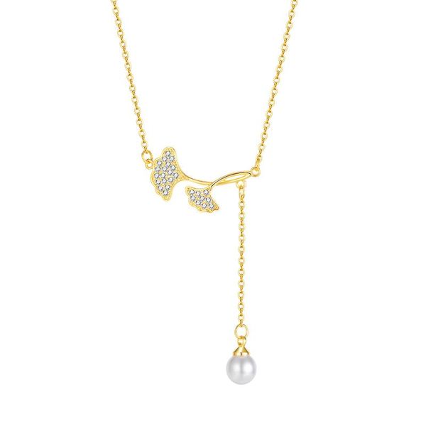 chains hemiston titanium steel sweet leaf pearl pendant women's necklace love gift, Silver
chains hemiston titanium steel sweet leaf pearl pendant women's necklace love gift, Silver
