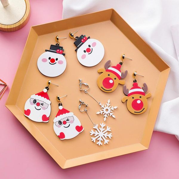 sweet years gift cute cartoon santa claus snowman reindeer snowflake drop earrings for women christmas jewery dangle & chandelier, Silver
sweet years gift cute cartoon santa claus snowman reindeer snowflake drop earrings for women christmas jewery dangle & chandelier, Silver