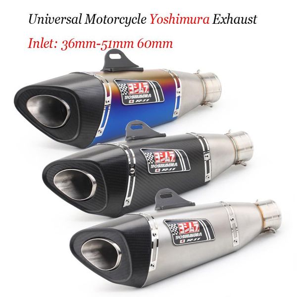inlet 36mm 51mm 60mm universal motorcycle yoshimura exhaust pipe escape modified muffler for ninja250 ninja400 cbr954 cbr1000rr system
inlet 36mm 51mm 60mm universal motorcycle yoshimura exhaust pipe escape modified muffler for ninja250 ninja400 cbr954 cbr1000rr system