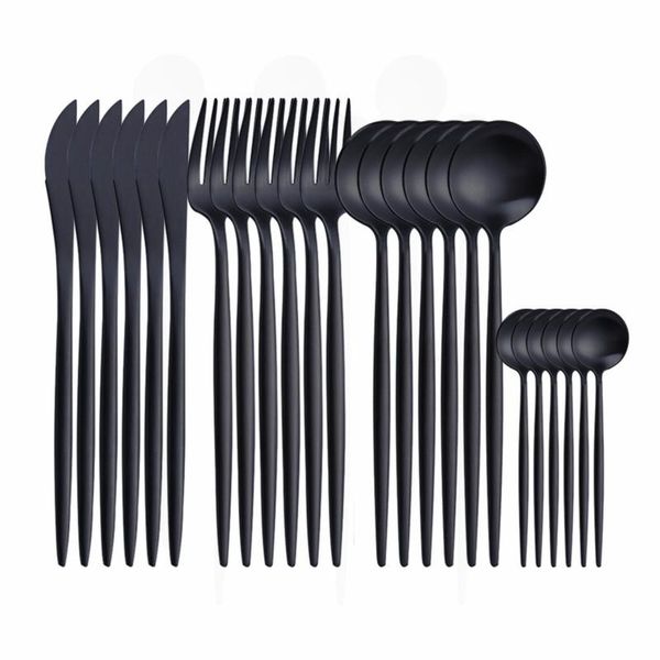 kitchen cutlery set black 18/10 stainless steel tableware fork spoon knifes dinnerware silverware flatware drop sets
kitchen cutlery set black 18/10 stainless steel tableware fork spoon knifes dinnerware silverware flatware drop sets