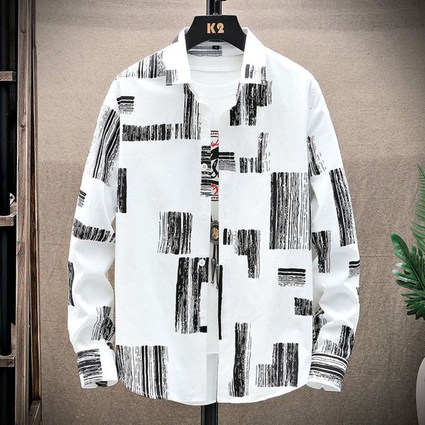 men's casual shirts shirt spring fashion brand long sleeve shirt casual trend ruffian handsome base personality inch s0e3, White;black
men's casual shirts shirt spring fashion brand long sleeve shirt casual trend ruffian handsome base personality inch s0e3, White;black