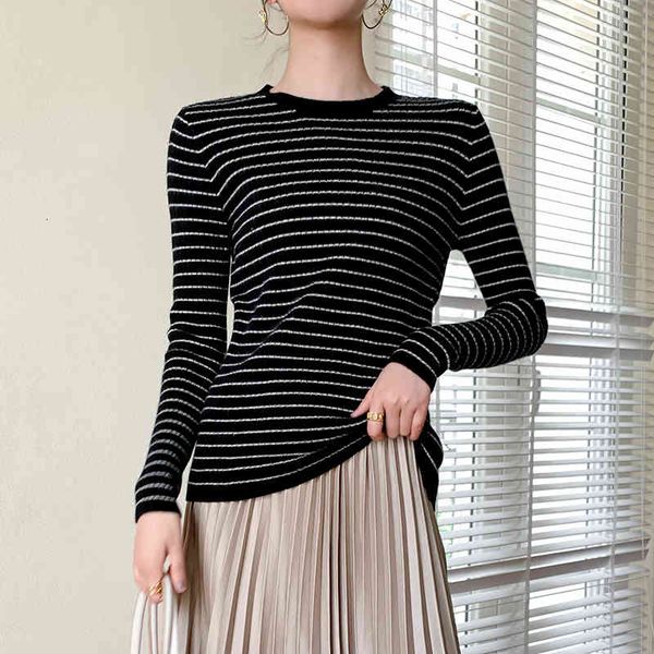 sweaters 100% cashmere autumn winter women knit pullovers sweater female oversize o-neck elasticity slim fit striped casua, White;black
sweaters 100% cashmere autumn winter women knit pullovers sweater female oversize o-neck elasticity slim fit striped casua, White;black