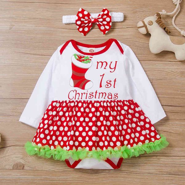 girl's dresses antumn baby dress white little girl clothes 6-24 months two-piece christmas stocking print polka dot romper 1023, Red;yellow
girl's dresses antumn baby dress white little girl clothes 6-24 months two-piece christmas stocking print polka dot romper 1023, Red;yellow