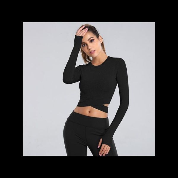 yoga outfit women exposed navel t-shirts long sleeve running shirts sports quick dry fitness gym crop sport wear
yoga outfit women exposed navel t-shirts long sleeve running shirts sports quick dry fitness gym crop sport wear
