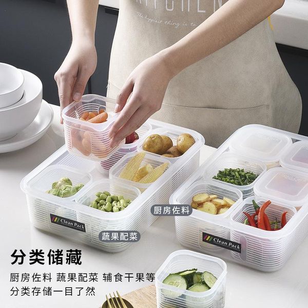 fresh keeping box refrigerator storage kitchen scallion garlic plastic sealed compartment sample bottles & jars
fresh keeping box refrigerator storage kitchen scallion garlic plastic sealed compartment sample bottles & jars