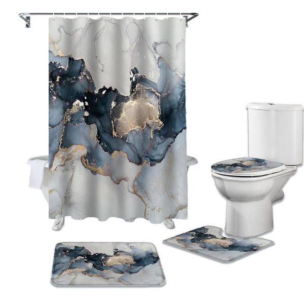 bath accessory set marble texture ink painting golden lines shower curtains mat toilet cover bathroom accessories rug
bath accessory set marble texture ink painting golden lines shower curtains mat toilet cover bathroom accessories rug