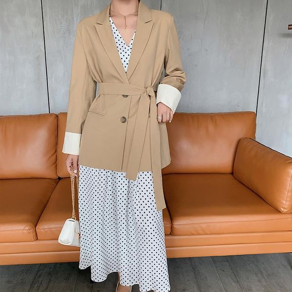 women clothes spring and summer female slim thin casual small suit korean solid color the waist coat women's suits & blazers, White;black
women clothes spring and summer female slim thin casual small suit korean solid color the waist coat women's suits & blazers, White;black