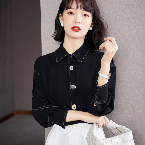 women's blouses & shirts autumn french vintage women female loose chiffon blouse long sleeve office lady button up shirt, White
women's blouses & shirts autumn french vintage women female loose chiffon blouse long sleeve office lady button up shirt, White