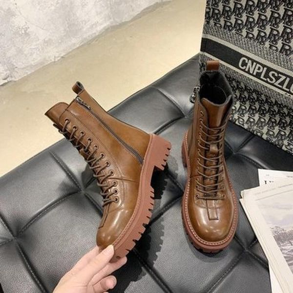 boots 2021 winter woman ankle fashion platform brand designers thick sole leather ladies shoes gladiator women brown, Black
boots 2021 winter woman ankle fashion platform brand designers thick sole leather ladies shoes gladiator women brown, Black