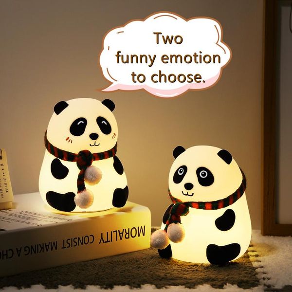 night lights cartoon panda light usb rechargeable silicone touch table room bedside colorful dimmer led lamp for kid baby birthday gift
night lights cartoon panda light usb rechargeable silicone touch table room bedside colorful dimmer led lamp for kid baby birthday gift