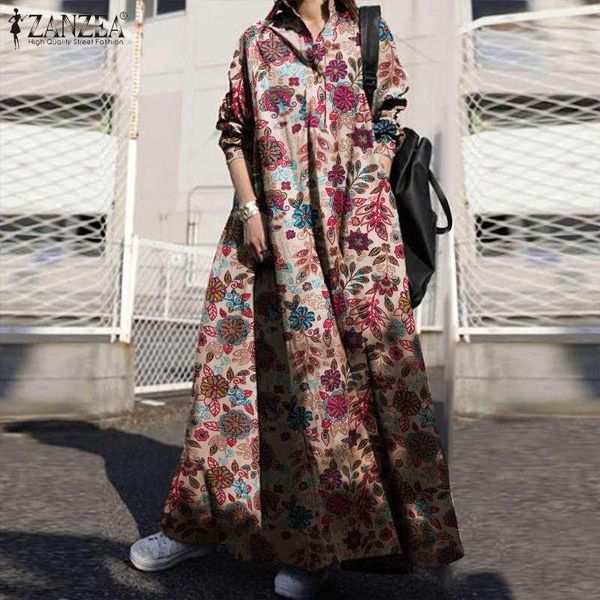 casual dresses zanzea 2021 spring sundress vintage women floral printed maxi long dress sleeve loose vestidos robe kaftan, Black;gray
casual dresses zanzea 2021 spring sundress vintage women floral printed maxi long dress sleeve loose vestidos robe kaftan, Black;gray