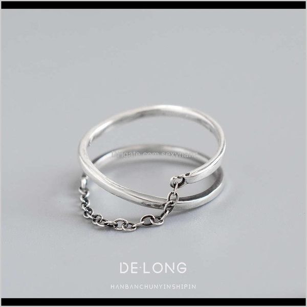 cluster rings drop delivery 2021 minimalist chain s925 pure niche design personalized female sier ring korean fashion jewelry bp2aw, Golden;silver
cluster rings drop delivery 2021 minimalist chain s925 pure niche design personalized female sier ring korean fashion jewelry bp2aw, Golden;silver