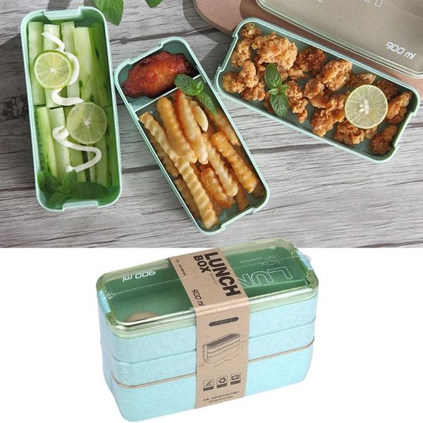 dinnerware sets 900ml wheat straw heavy portable multifunctional 3-layer lunch box with three levels kitchen utensils for o ffice, work, sch
dinnerware sets 900ml wheat straw heavy portable multifunctional 3-layer lunch box with three levels kitchen utensils for o ffice, work, sch