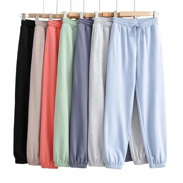 spring and autumn style women's pants with candy color drawstring leggings streetwear joggers & capris, Black;white
spring and autumn style women's pants with candy color drawstring leggings streetwear joggers & capris, Black;white