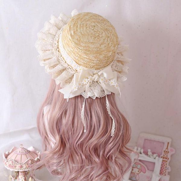 caps & hats lolita lace sun for child wide brim straw beach side cap floppy female dome fringe hat women summer panama a334, Yellow
caps & hats lolita lace sun for child wide brim straw beach side cap floppy female dome fringe hat women summer panama a334, Yellow