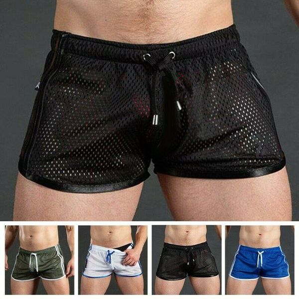 men's shorts quick-drying mesh beach fitness outdoor three-point pants nylon breathable running sports, White;black
men's shorts quick-drying mesh beach fitness outdoor three-point pants nylon breathable running sports, White;black