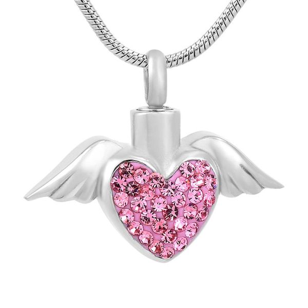 pendant necklaces ijd9770 pink blue clear crystal feather heart memorial urn keepsake necklace wholesale or retail, Silver
pendant necklaces ijd9770 pink blue clear crystal feather heart memorial urn keepsake necklace wholesale or retail, Silver