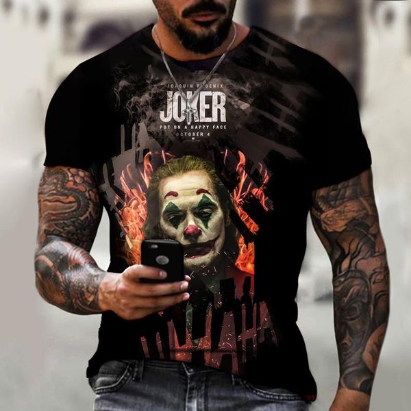 men's t-shirts summer short-sleeved 3d printed t-shirt clown printing casual oversized 6xl, White;black
men's t-shirts summer short-sleeved 3d printed t-shirt clown printing casual oversized 6xl, White;black