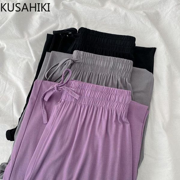 trousers women lace up stretch high waist long pants causal solid 2021 spring wide leg mujer pantalones 6f387 women's & capris, Black;white
trousers women lace up stretch high waist long pants causal solid 2021 spring wide leg mujer pantalones 6f387 women's & capris, Black;white
