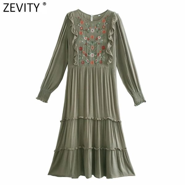 zevity women elegant o neck flower embroidery agaric lace casual midi dress chic female long sleeve ruffles vestido ds5008 210419, Black;gray
zevity women elegant o neck flower embroidery agaric lace casual midi dress chic female long sleeve ruffles vestido ds5008 210419, Black;gray