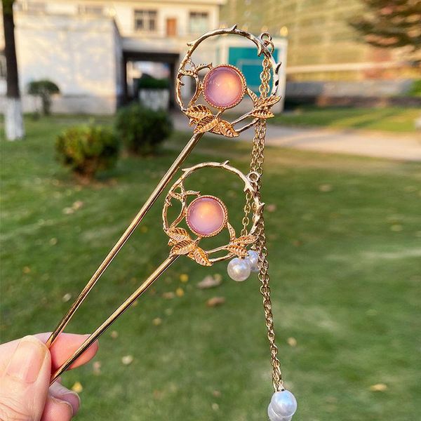 hair clips & barrettes women's retro flower hairpin girl's stick national long tassel jewelry handmade accessories, Golden;silver
hair clips & barrettes women's retro flower hairpin girl's stick national long tassel jewelry handmade accessories, Golden;silver
