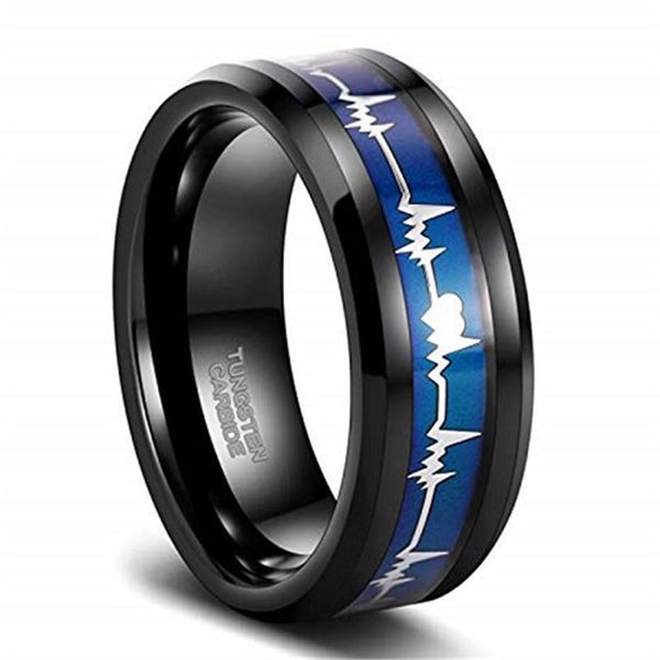 wedding rings ekg heartbeat band black 6/8mm tungsten carbide ring for men women color changing comfort fit couple, Slivery;golden
wedding rings ekg heartbeat band black 6/8mm tungsten carbide ring for men women color changing comfort fit couple, Slivery;golden