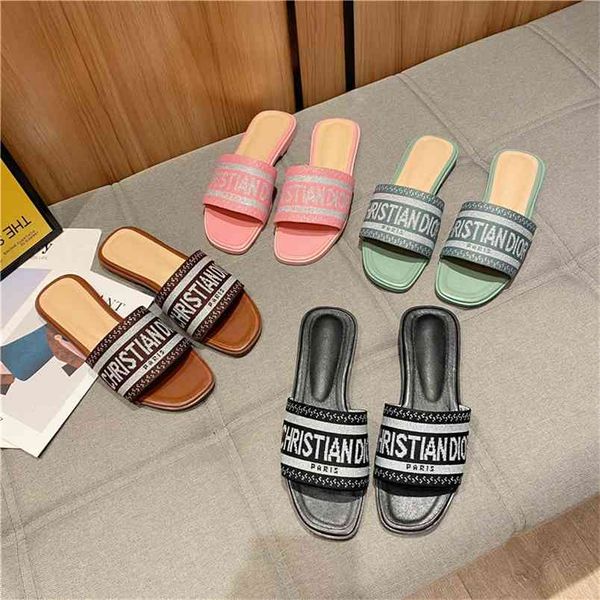 d fairy embroidered flat slippers 2021 one character with letters luxurysss designersss shoes yw, Black
d fairy embroidered flat slippers 2021 one character with letters luxurysss designersss shoes yw, Black
