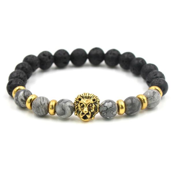 charm bracelets natural stone beads bileklik quality tiger head round elasticity chakra bracelet men and women jewelry, Golden;silver
charm bracelets natural stone beads bileklik quality tiger head round elasticity chakra bracelet men and women jewelry, Golden;silver