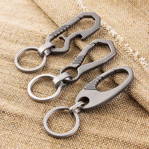 real men edc lightweight and luxurious titanium chain hanging buckle for key rings holder jewelry, Silver
real men edc lightweight and luxurious titanium chain hanging buckle for key rings holder jewelry, Silver